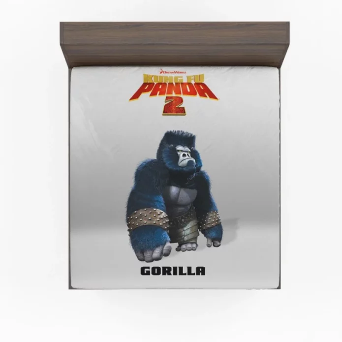 Master Gorilla in Kung Fu Panda 2 Movie Fitted Sheet