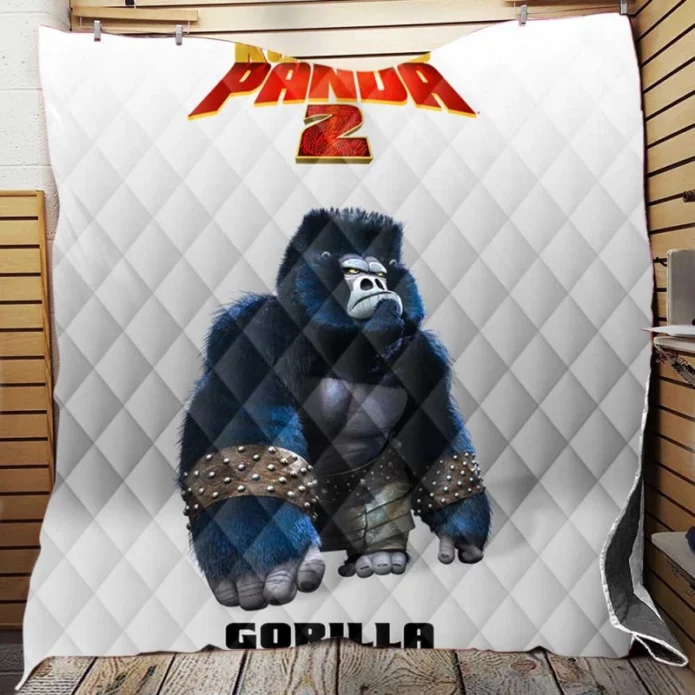 Master Gorilla in Kung Fu Panda 2 Movie Quilt Blanket