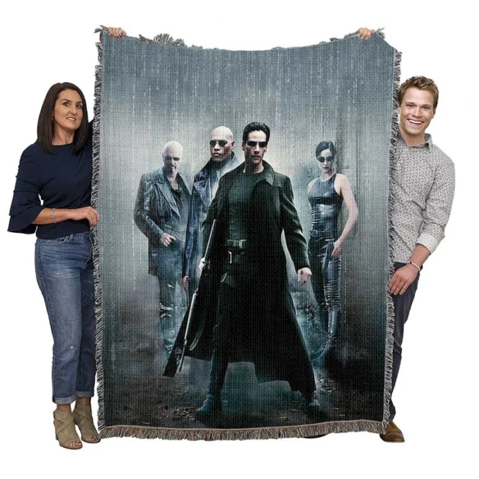 Matrix trilogy Movie Woven Blanket