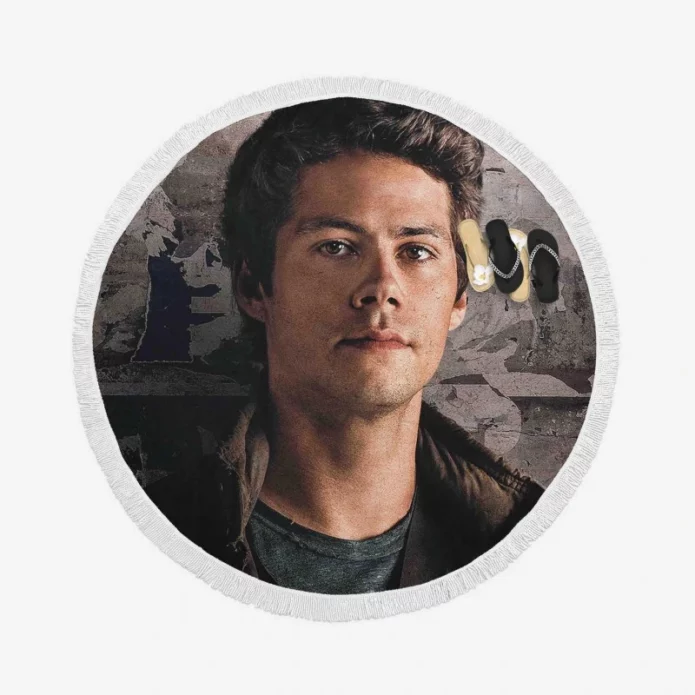 Maze Runner The Death Cure Movie Dylan OBrien Round Beach Towel