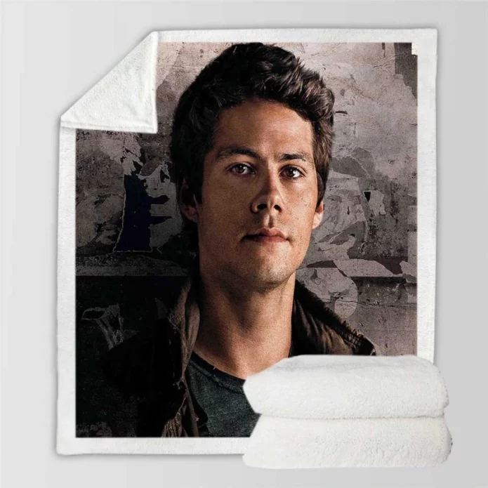 Maze Runner The Death Cure Movie Dylan OBrien Sherpa Fleece Blanket