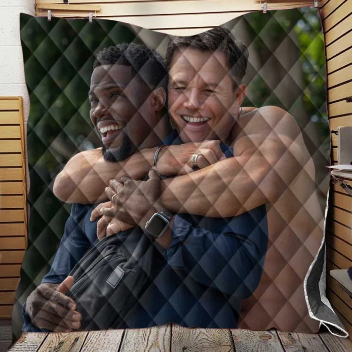 Me Time Movie Kevin Hart Mark Wahlberg Quilt Blanket