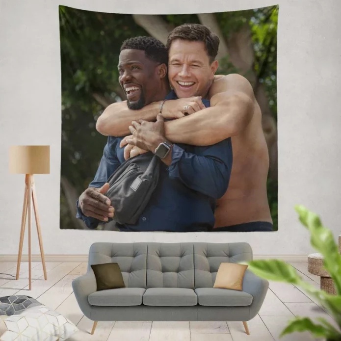 Me Time Movie Kevin Hart Mark Wahlberg Wall Hanging Tapestry