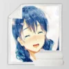 Megumi Tadokoro Anime Sherpa Fleece Blanket