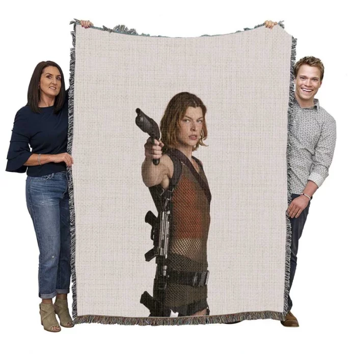 Milla Jovovich in Resident Evil Apocalypse Movie Woven Blanket