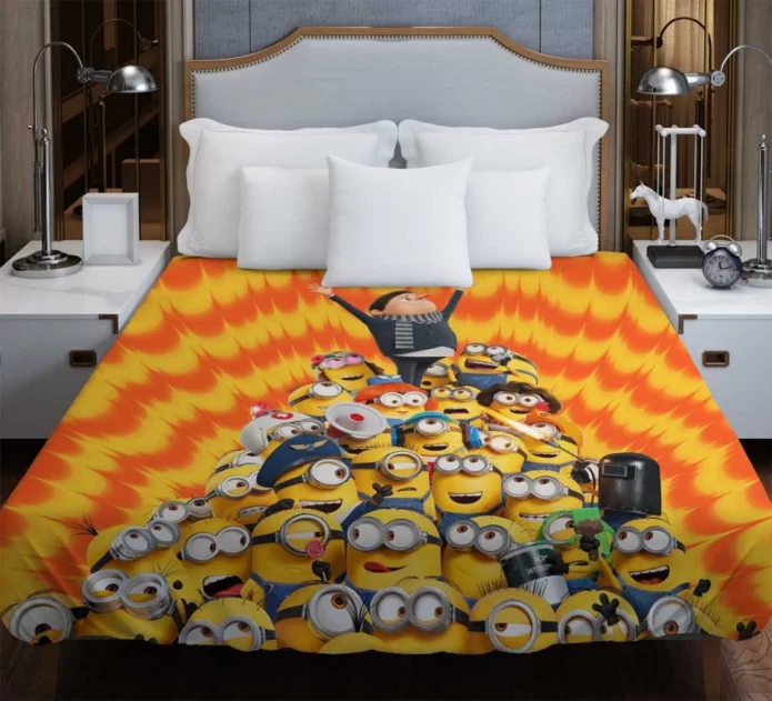 Minions The Rise of Gru Kids Cartoon Movie Duvet Cover