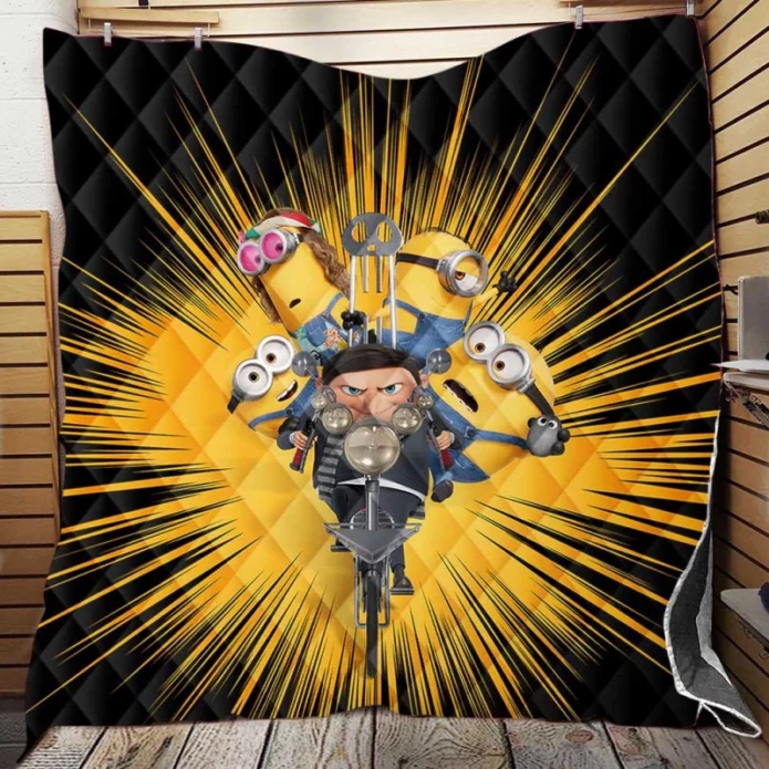 Minions The Rise of Gru Movie Quilt Blanket