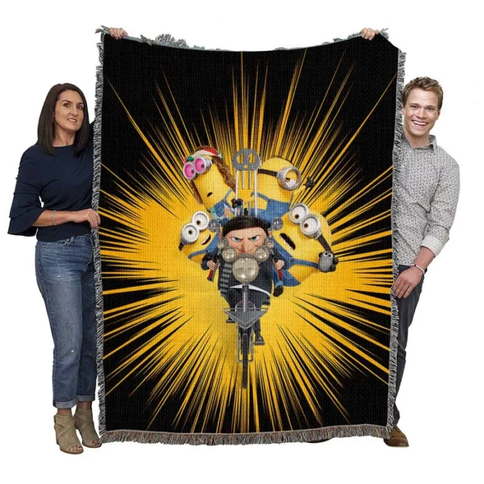 Minions The Rise of Gru Movie Woven Blanket
