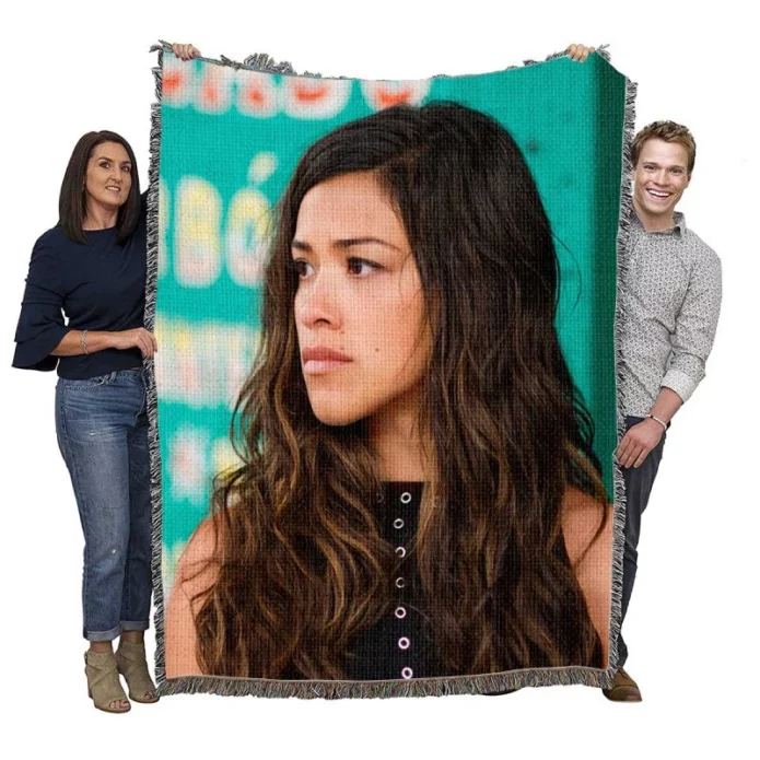 Miss Bala Movie Gina Rodriguez Woven Blanket