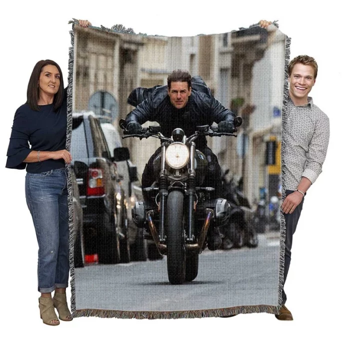 Mission Impossible Fallout Movie Tom Cruise Ethan Hunt Woven Blanket