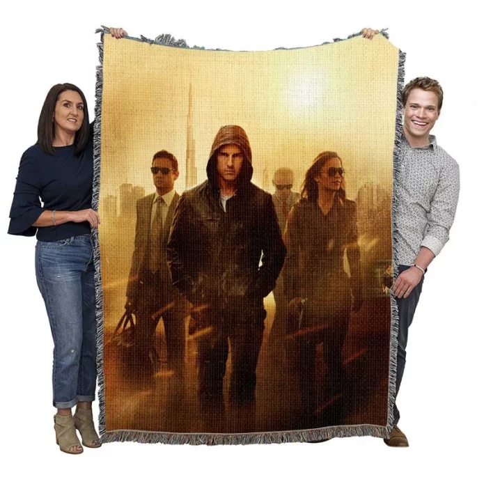 Mission Impossible Ghost Protocol Movie Woven Blanket