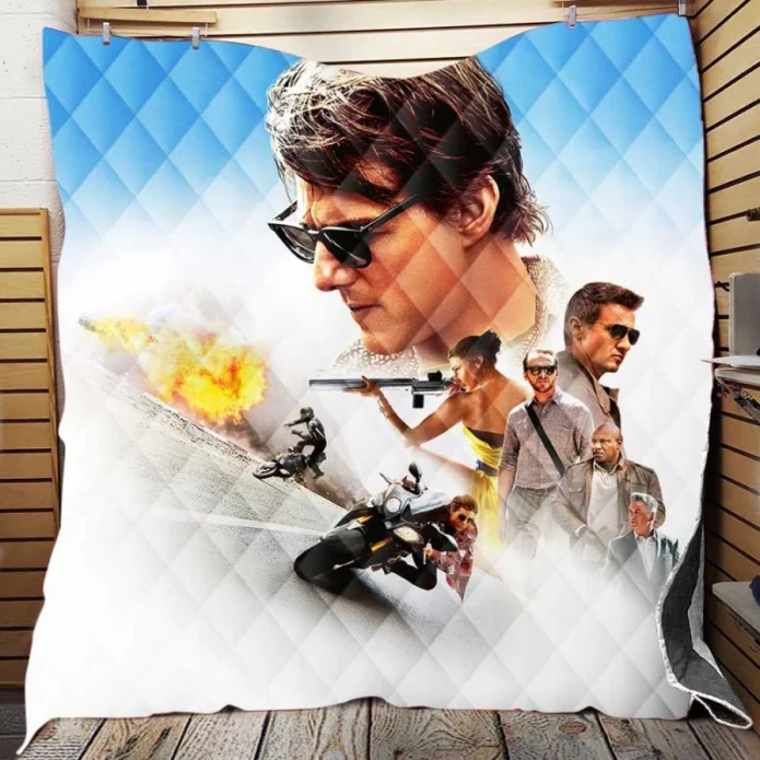 Mission Impossible Rogue Nation Movie Jeremy Renner Quilt Blanket