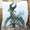 Monster Hunter Movie Milla Jovovich Black Diablos Quilt Blanket