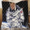 Moonraker Movie Roger Moore James Bond Quilt Blanket