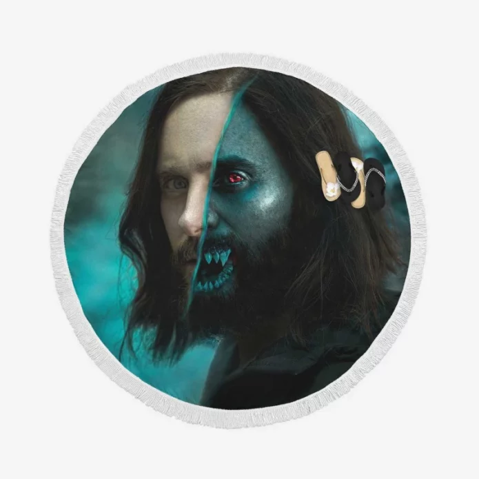 Morbius Movie Horror Round Beach Towel