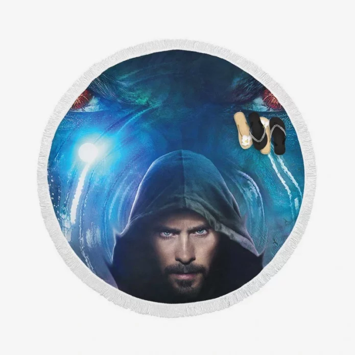 Morbius Movie Jared Leto Round Beach Towel