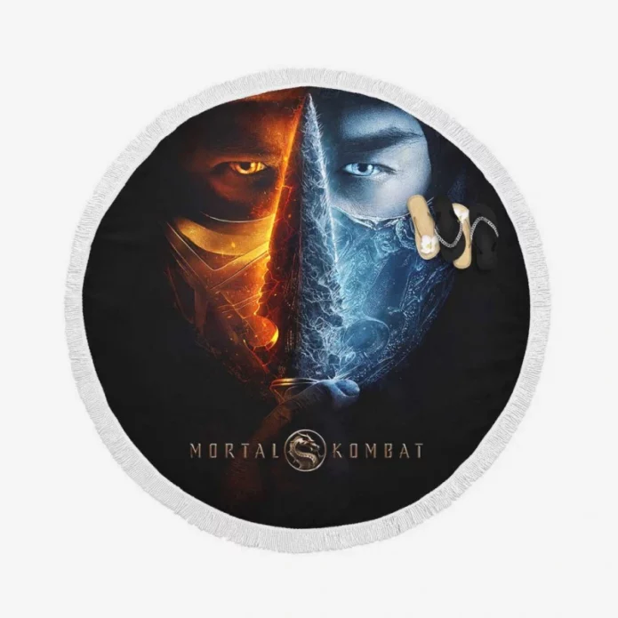 Mortal Kombat Movie Cole Young Round Beach Towel