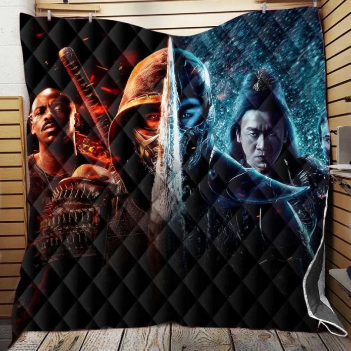 Mortal Kombat Movie Scorpion Sub-Zero Quilt Blanket