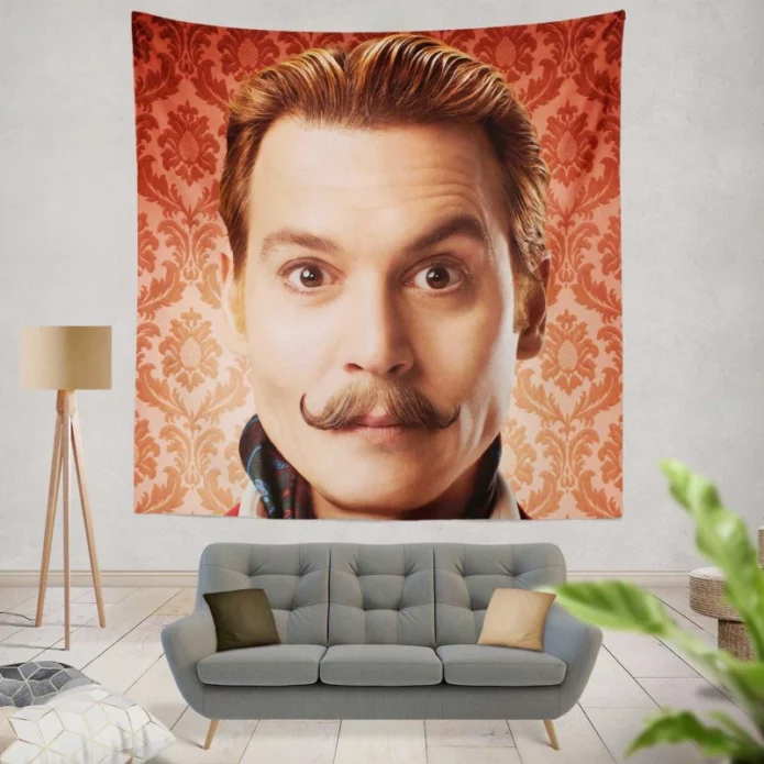 Mortdecai Movie Johnny Depp Wall Hanging Tapestry