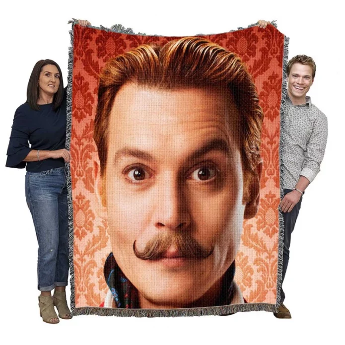 Mortdecai Movie Johnny Depp Woven Blanket