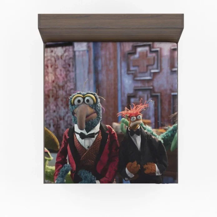 Muppets Haunted Mansion Movie Gonzo Frackles Fitted Sheet