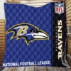 NFL Baltimore Ravens Throw Quilt Blanket