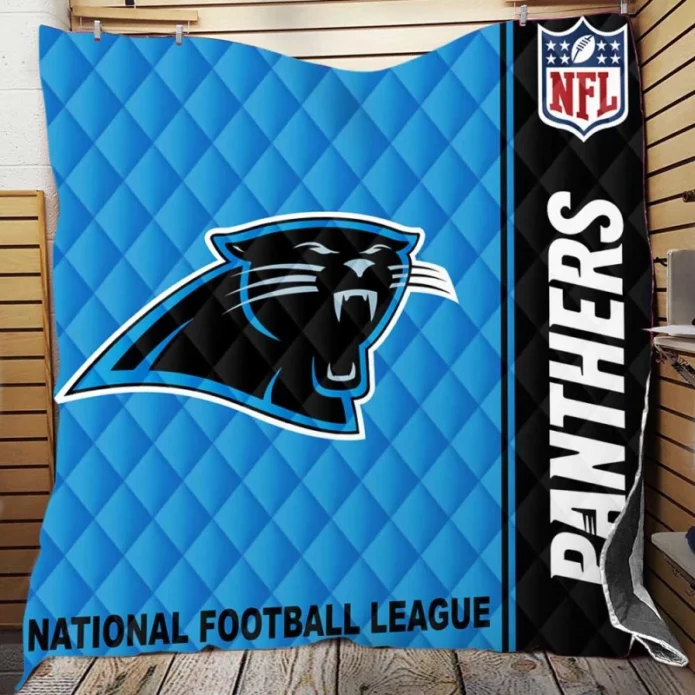 NFL Carolina Panthers Throw Quilt Blanket