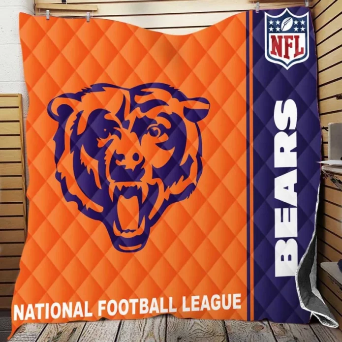NFL Chicago Bears Throw Quilt Blanket