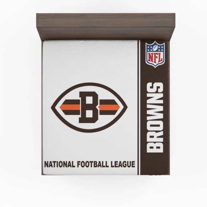NFL Cleveland Browns Bedding Fitted Sheet