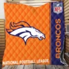 NFL Denver Broncos Throw Quilt Blanket