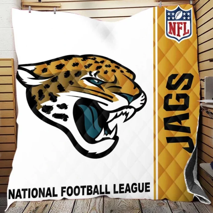 NFL Jacksonville Jaguars Throw Quilt Blanket