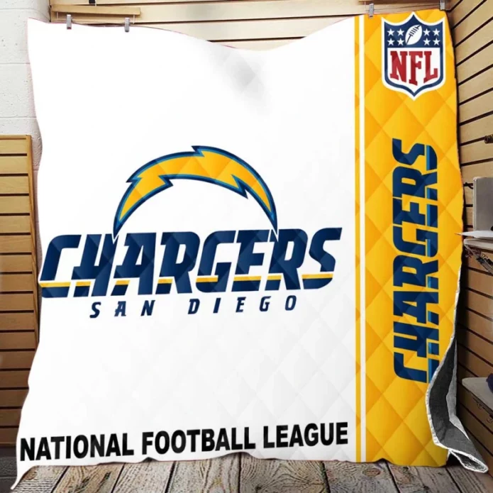 NFL Los Angeles Chargers Throw Quilt Blanket