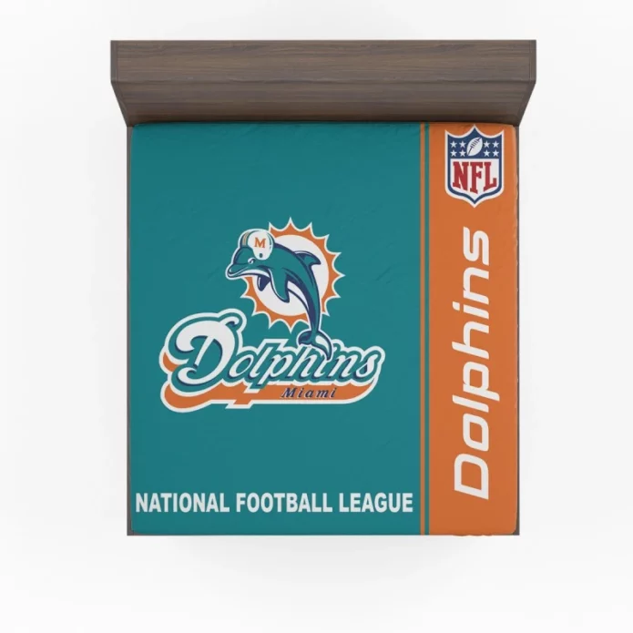 NFL Miami Dolphins Bedding Fitted Sheet