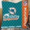 NFL Miami Dolphins Throw Quilt Blanket