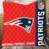 NFL New England Patriots Throw Quilt Blanket
