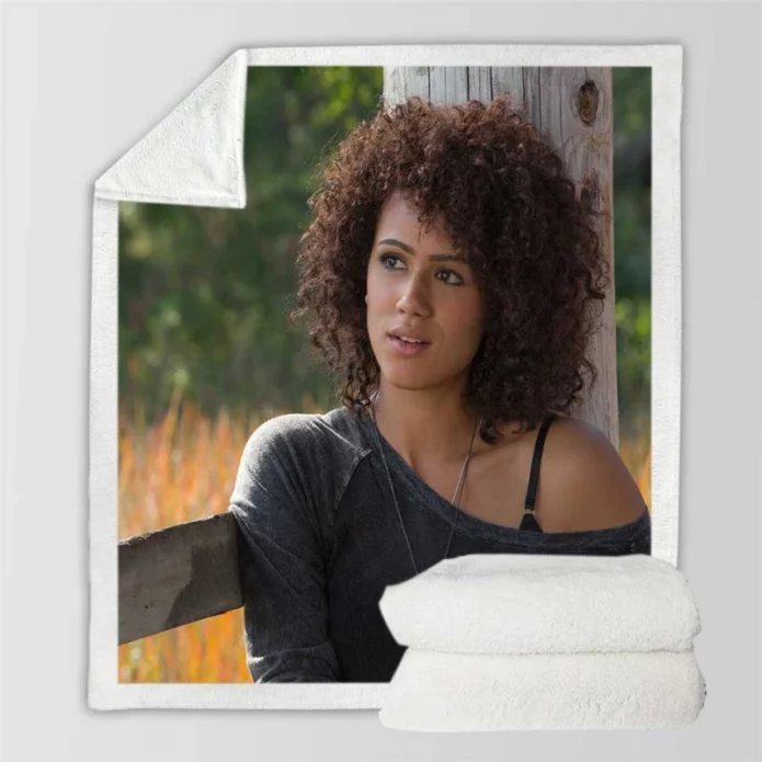 Nathalie Emmanuel Ramsey Fast & Furious 7 Movie Sherpa Fleece Blanket