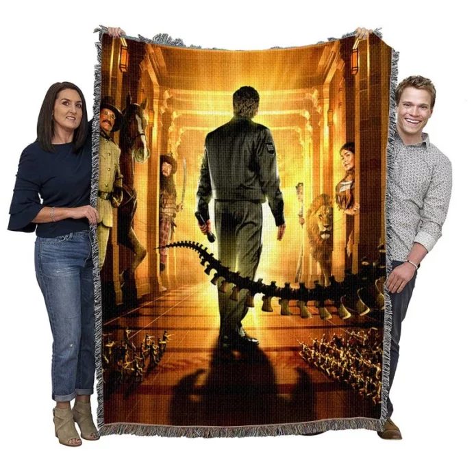 Night At The Museum Movie Woven Blanket