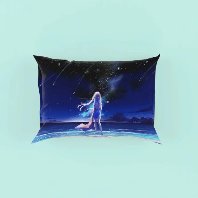 Night Sea Blue Beach Pillow Case
