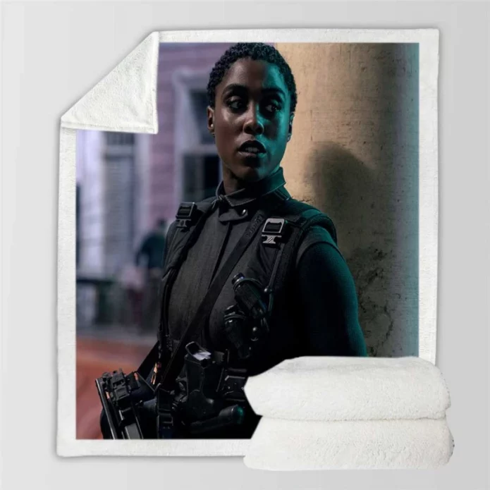 No Time to Die Movie Lashana Lynch Sherpa Fleece Blanket