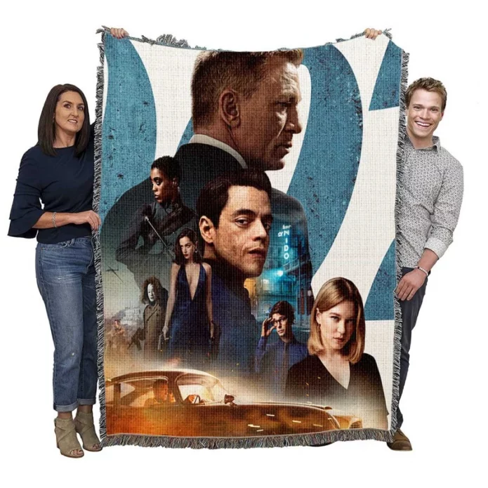 No Time to Die Movie Woven Blanket