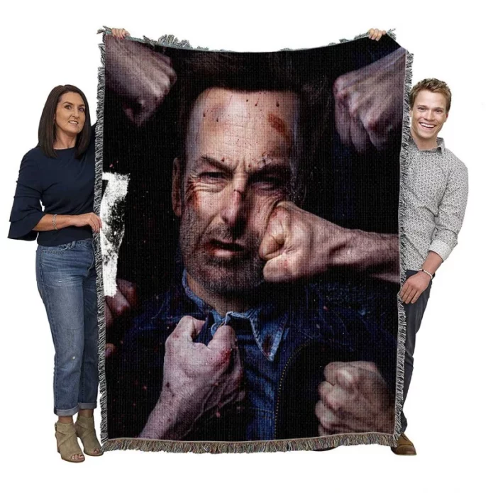 Nobody Movie Bob Odenkirk Woven Blanket