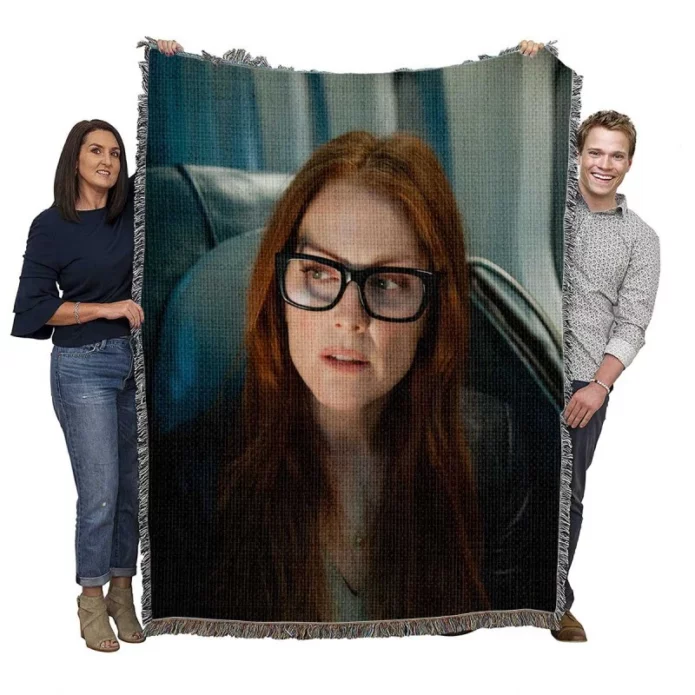 Non-Stop Movie Julianne Moore Woven Blanket