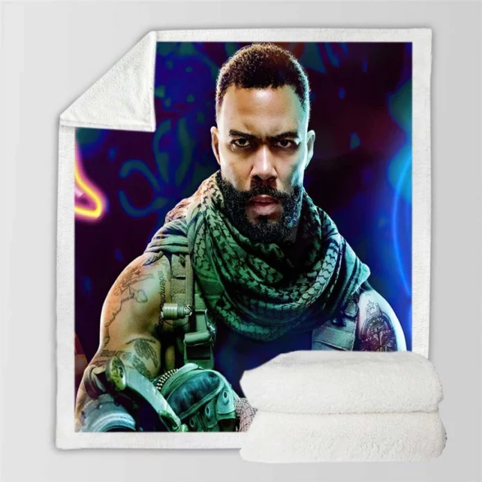 Omari Hardwick as Vanderohe in Army of the Dead Movie Sherpa Fleece Blanket