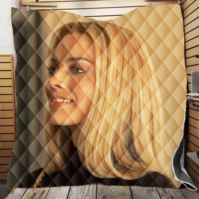 Once Upon A Time In Hollywood Movie Margot Robbie Quilt Blanket