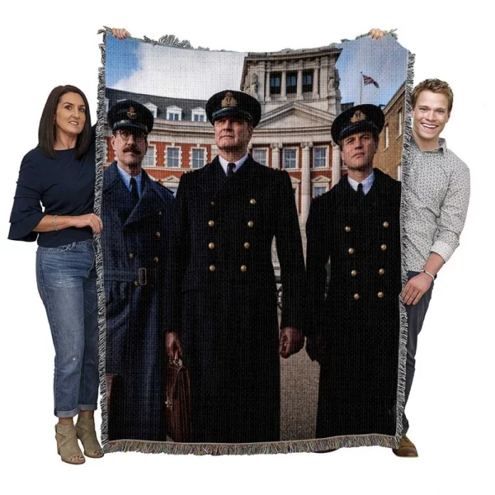 Operation Mincemeat Movie Colin Firth Woven Blanket