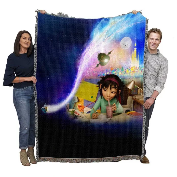 Over the Moon Movie Fei Fei Woven Blanket