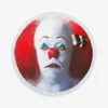 Painting of Pennywise in It Movie Round Beach Towel
