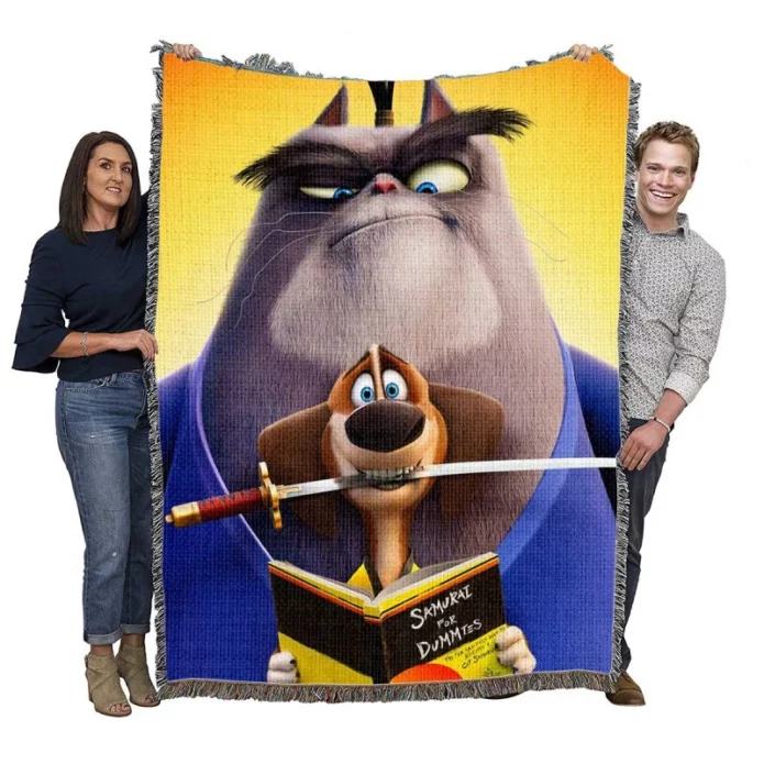 Paws of Fury The Legend of Hank Movie Woven Blanket