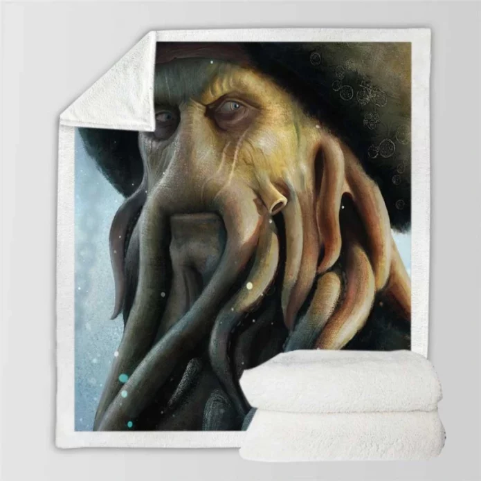 Pirates Of The Caribbean Movie Davy Jones Sherpa Fleece Blanket