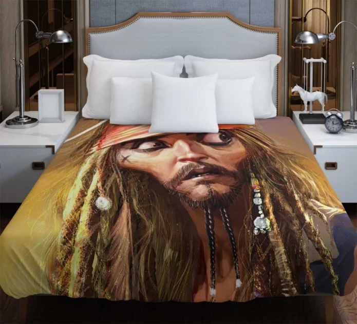 Pirates Of The Caribbean Movie Jack Sparrow Duvet Cover